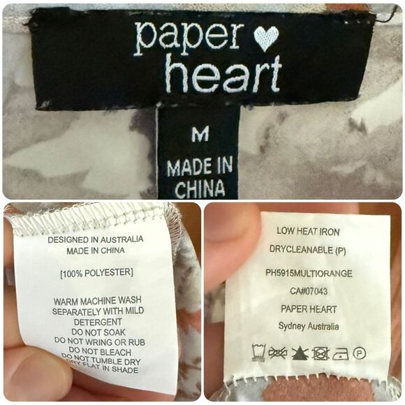 Paper Heart Floral Drape Neck Midi Slip Dress In Multicolor - Picture 7 of 8